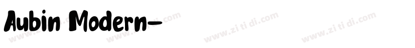 Aubin Modern字体转换